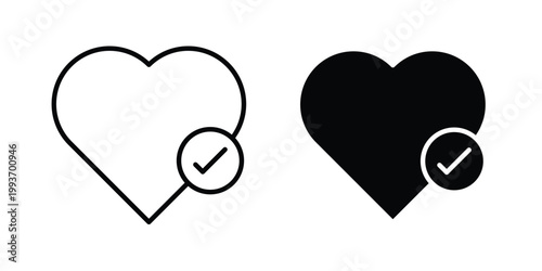 Good health icon. Line and glyph solid vector collection.