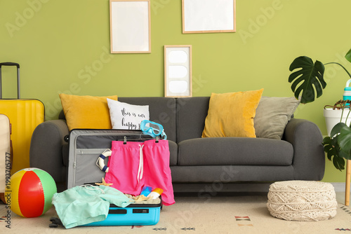 Interior of living room wit...