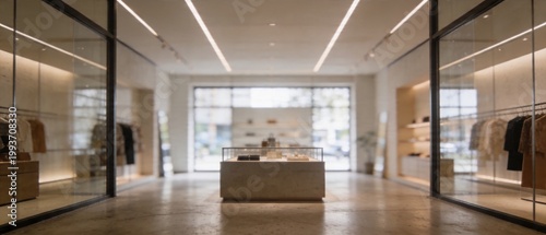 Modern Minimalist Luxury Clothing Boutique Interior