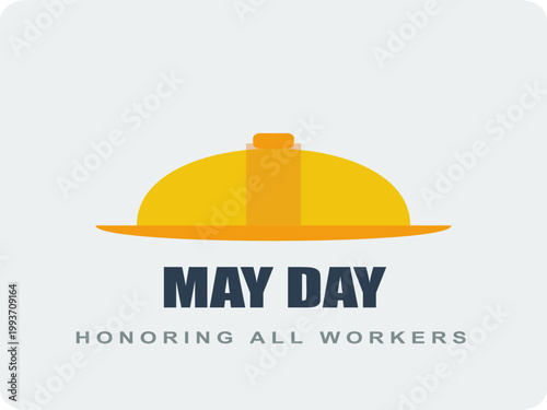 May Day, Labor Day, Workers Rights, Honoring Workers, Vector Icon