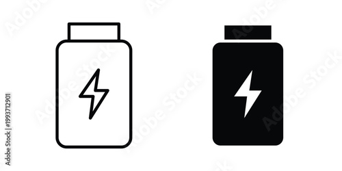 Supplement powder icon. Line and glyph solid vector collection.