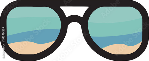 Unique Summer Sunglasses Icon