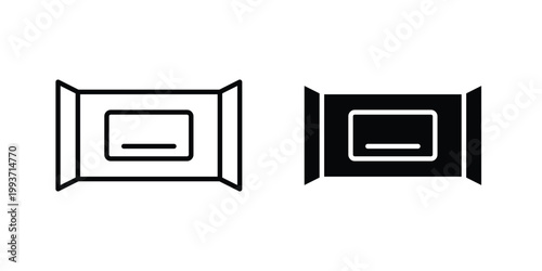 Wipes. Line and glyph solid vector collection.icon. Line and glyph solid vector collection.