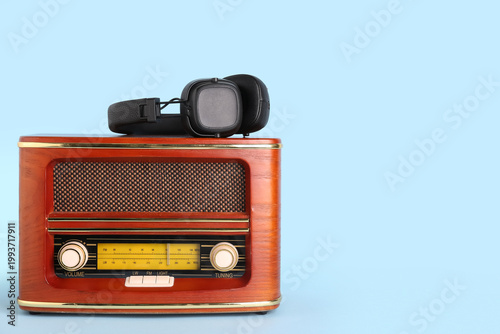 Vintage radio receiver with...