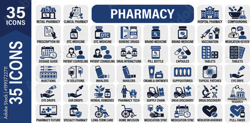 Restaurant Icons Set Featuring Culinary, Service, and Delivery Elements for Food Businesses