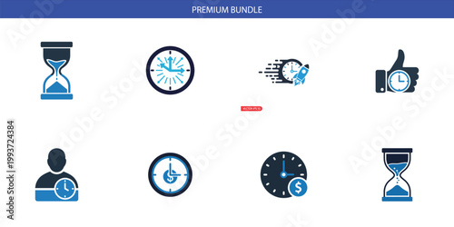 Valokuva Hourglass icon time measurement progress hourglass sand clock timer duration symbol