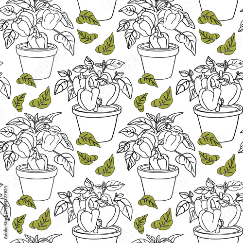 Wine bottle, glasses, cheese, grapes, seamless pattern