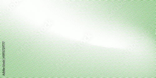 Green color halftone grain texture. Faded dotted gradient pattern background. Grunge pixel cartoon overlay backdrop. Anime or manga wavy noise cover. Raster comic pop art gradation wallpaper
