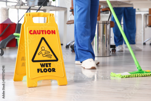 Caution sign against janito...