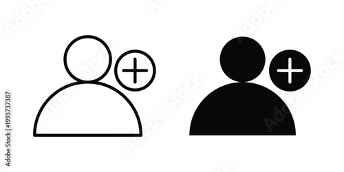 Add a new user icon solid glyph and line series icons