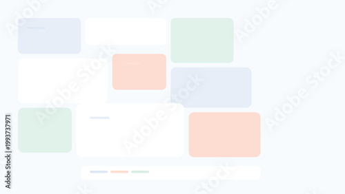 Premium SaaS dashboard background with fragmented grid layout, modular UI blocks, soft pastel admin interface and modern clean system composition