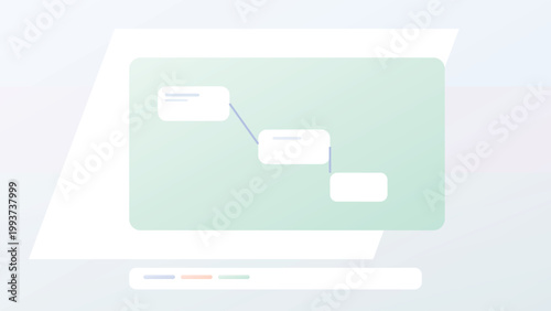 SaaS dashboard background with diagonal cut window layout, gradient layered UI panels, soft pastel admin interface and modern clean system