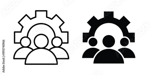 CRM icon solid glyph and line series icons