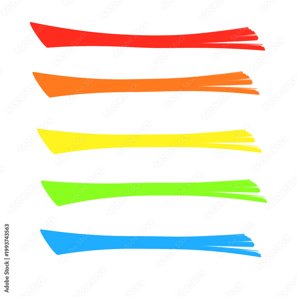Fototapeta premium Dynamic Speed Lines - Minimalist Colorful Motion Strokes