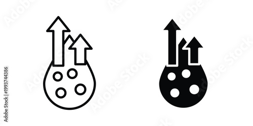 High cholesterol icon solid glyph and line series icons