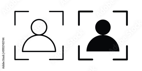 KYC icon solid glyph and line series icons