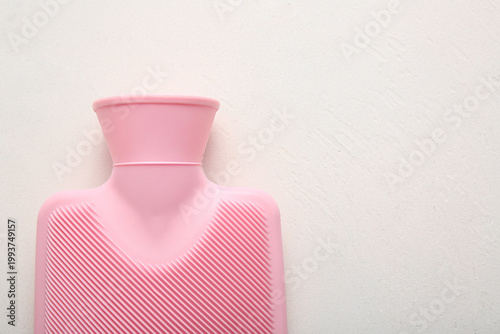 Hot water bottle on white b...
