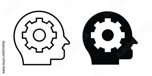 Realization icon solid glyph and line series icons