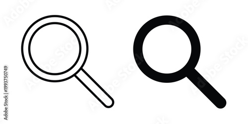 Canvastavla Search icon solid glyph and line series icons