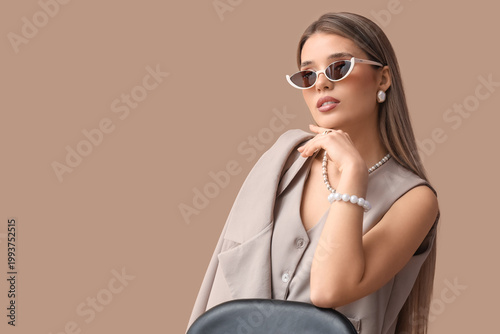 Fashionable young woman in ...