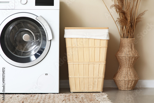 Modern washing machine, lau...