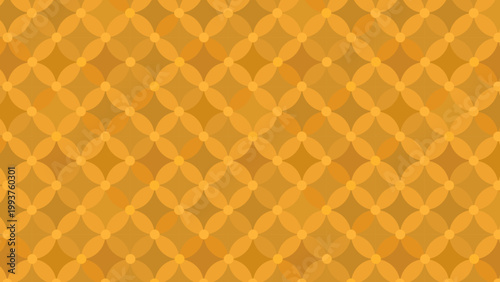 豪華な星七宝のパターン　七宝繋ぎ　縁起の良い和柄　和風の背景装飾イラスト　日本の伝統文様　吉祥