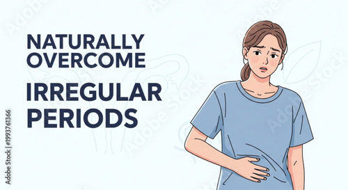 Woman with natural period relief methods.