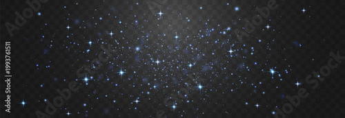 Quadro su tela Magical light dust with a soft glow