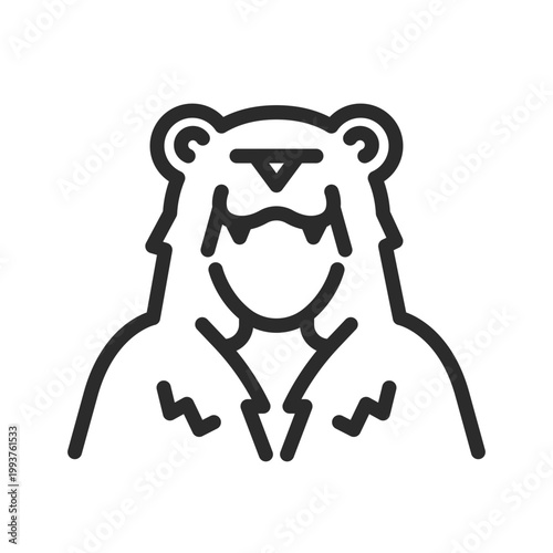 Berserker icon. Simple Berserker icon for social media, app and web design. Vector illustration