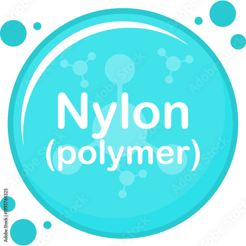 Nylon molecule Illustration Design