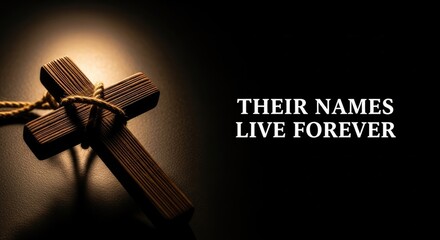 Memorial day tribute to fallen heroes and their names that live forever