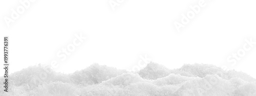 фотографія White snow on transparent background, png. Banner design