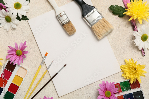 Blank sheet of paper with a...