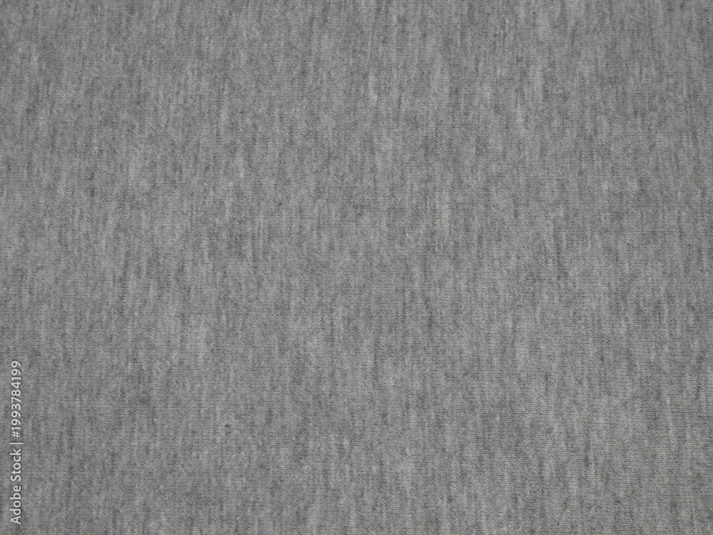 Fototapeta premium Grey Melange Cotton Jersey Fabric Texture Background