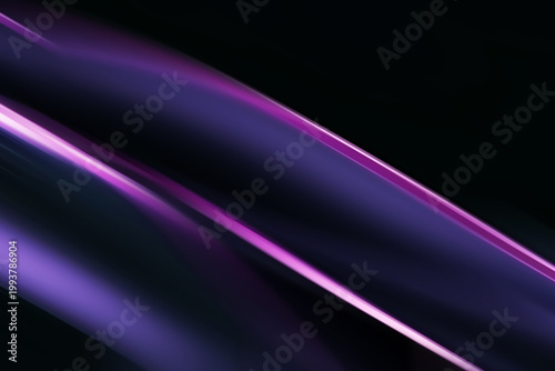 Flowing purple light trails on a black background.