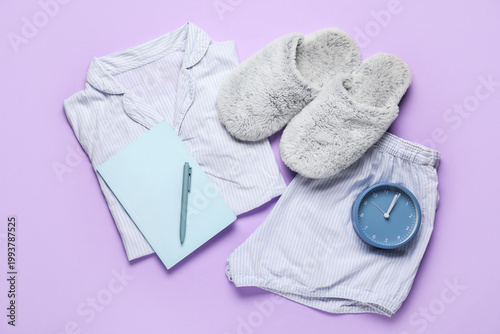 Stylish female pajamas, sli...