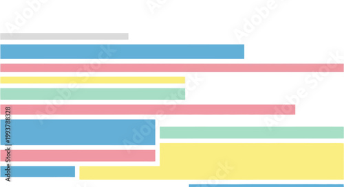 Colorful abstract bars chart, data visualization, graphic design elements