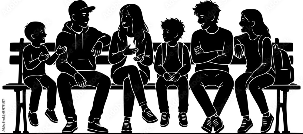 © sara - Vector illustration set of silhouette people enjoying summer vacation © sara - Vector illustration set of silhouette people enjoying summer vacation