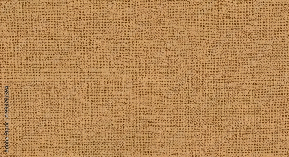 Fototapeta premium Close-up texture of golden woven burlap fabric background with natural fibers