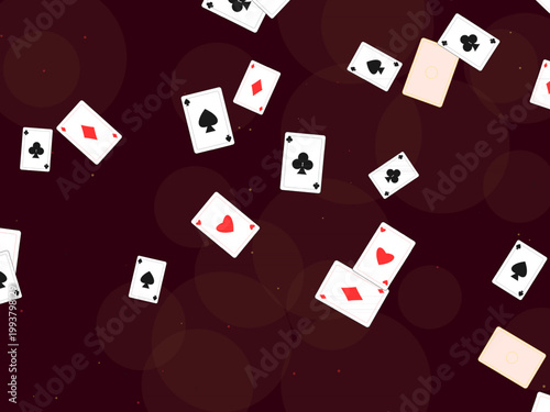 Casino Playing Cards Deck Pattern Design