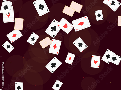 Casino Playing Cards Deck Pattern Design