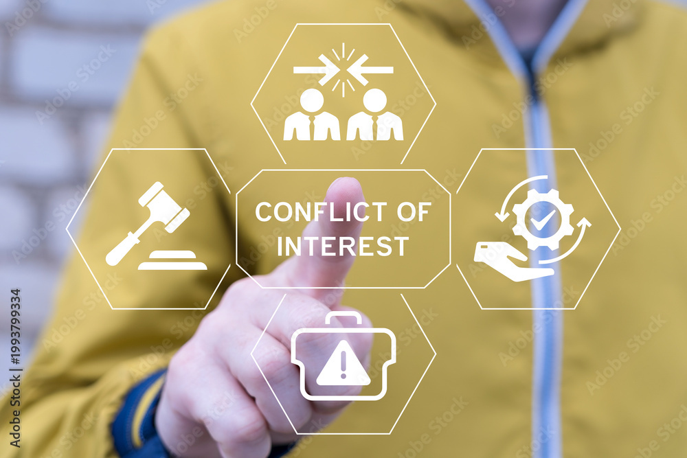 Φωτογραφία Business concept of conflict of interest