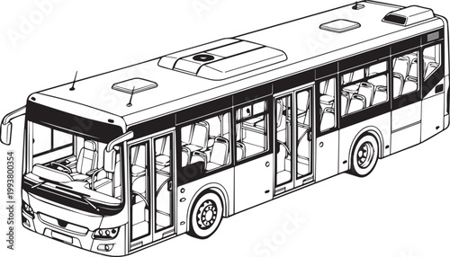 City Transport Bus Vehicle Public Travel Automobile Transit