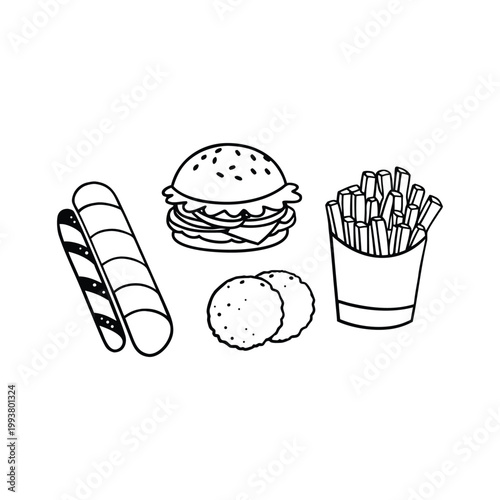 Delicious Junk Food Shapes
