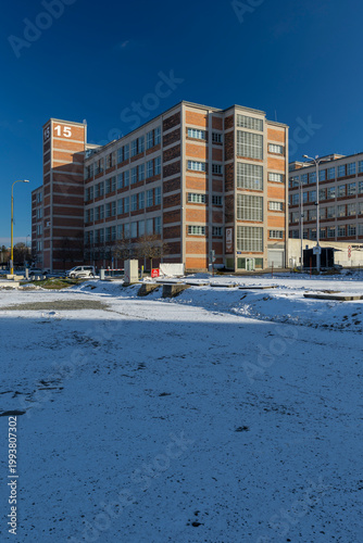 Bata factory industrial building 15 in Zlin, Czechia