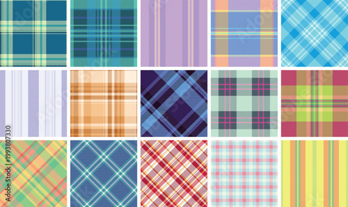 Womens apparel inspired plaid bundle for promotional graphics. The pack supports banners, ads, and seasonal campaigns. Vector scalability supports impact.