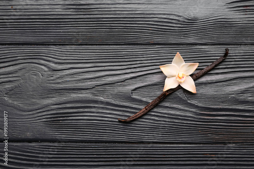 Beautiful vanilla flower an...