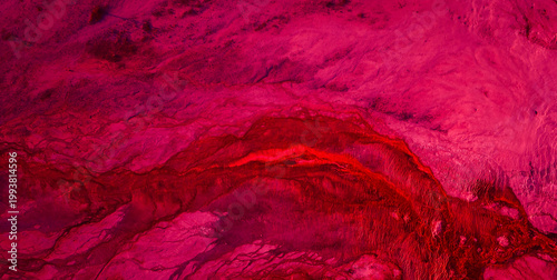 Cuadro en lienzo Colorful Textures and Patterns with a Touch of Gold Paint
