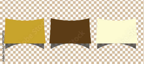 Modern vector page mockup with subtle shadow floating white sheet design