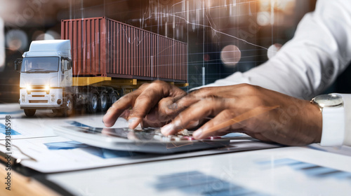 Calculating transport logistics costs for efficient freight management